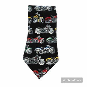 Addiction Chopper Motorcycle Necktie Classic Cruisers Dad Gift Fathers Day Vtg